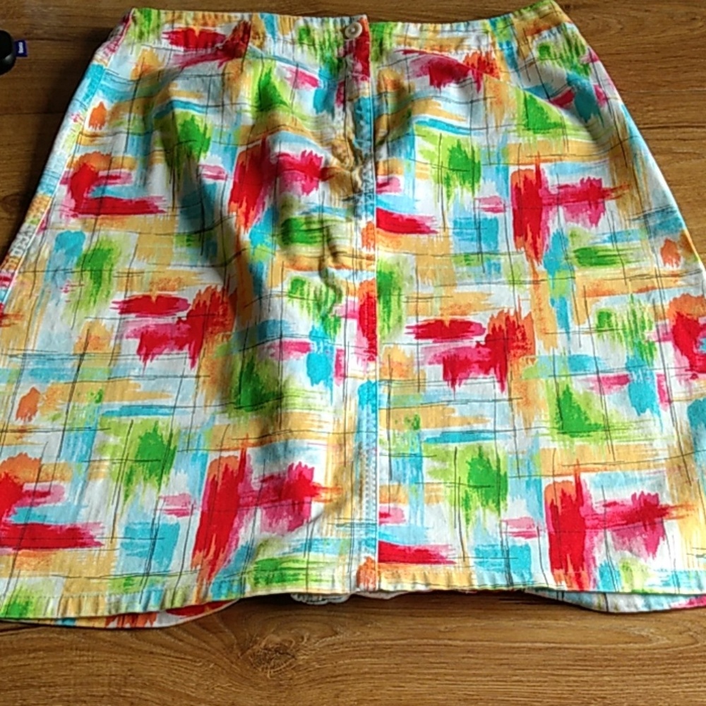 Talbot's sporty, multicolor summer skirt